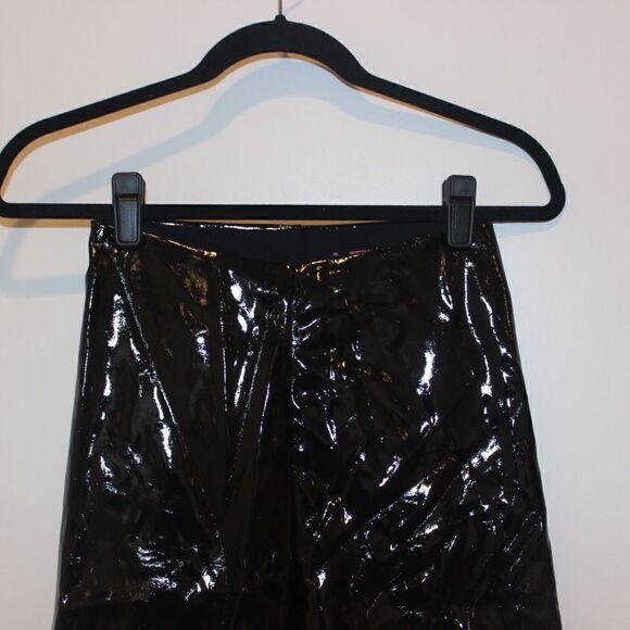 Commando Faux Patent Leather Black Pants Women Size Medium - Picture 8 of 15